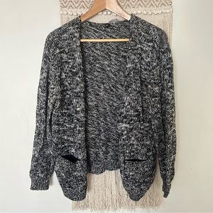 Marled cardigan sweater